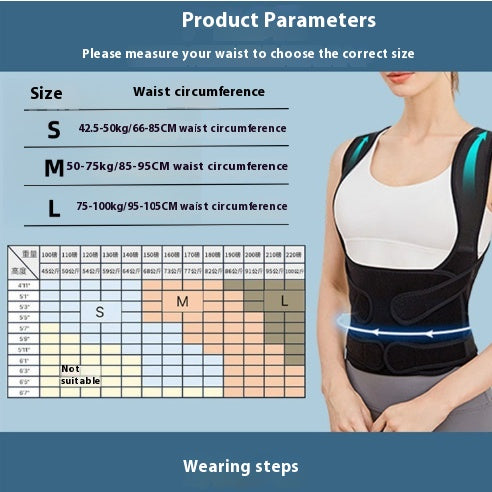 Posture Corrector Men's and Women's Supportive Scoliosis Correction Belt