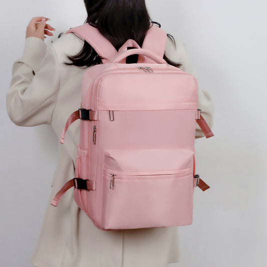 High-end Backpack Double Shoulder Bag Vacuum Compression Women's Backpack Travel Bag Laptop Bag