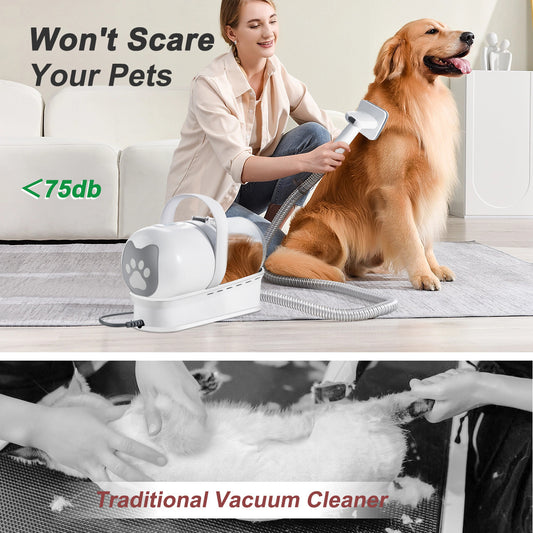 7-in-1 Multifunctional Pet Hair Remover Dog Cat Vacuum Set Integrated Hair Removal Machine