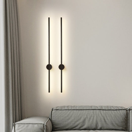 Rotatable Minimalist Long Strip Wall Lamp Living Room Background Wall Lamp Creative Bedroom Bedside Lamp